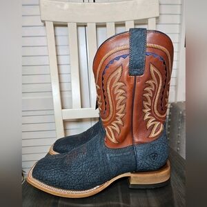Ariat Rock Ridge Wide Square Toe Western Boots 10063784 Men's Size